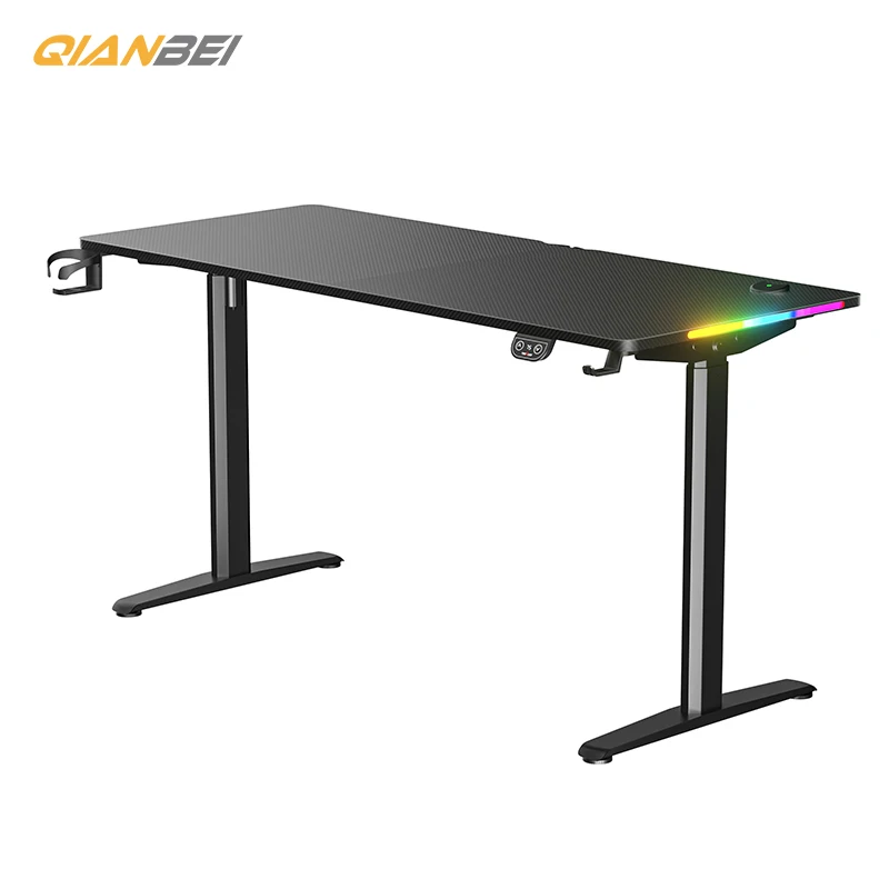 Ergonomic Electric Stand Up Desk Workstation, Height Adjustable Frame Home Office Computer Standing Table