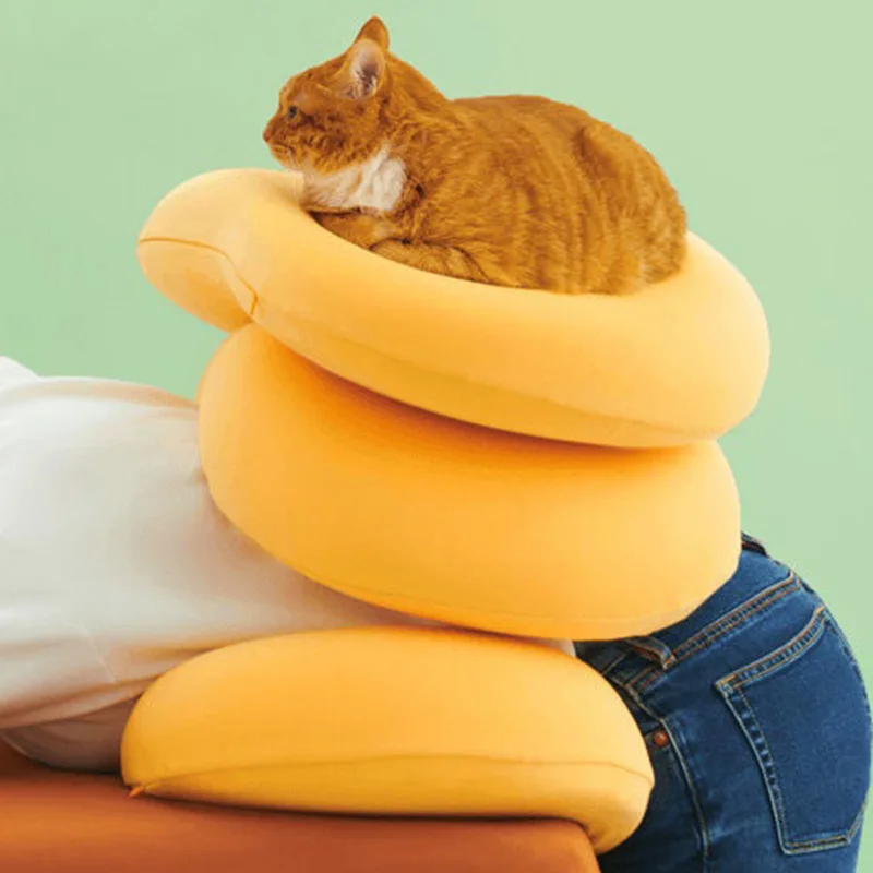 PU foam pillow neck travel pillow for car chair office rest