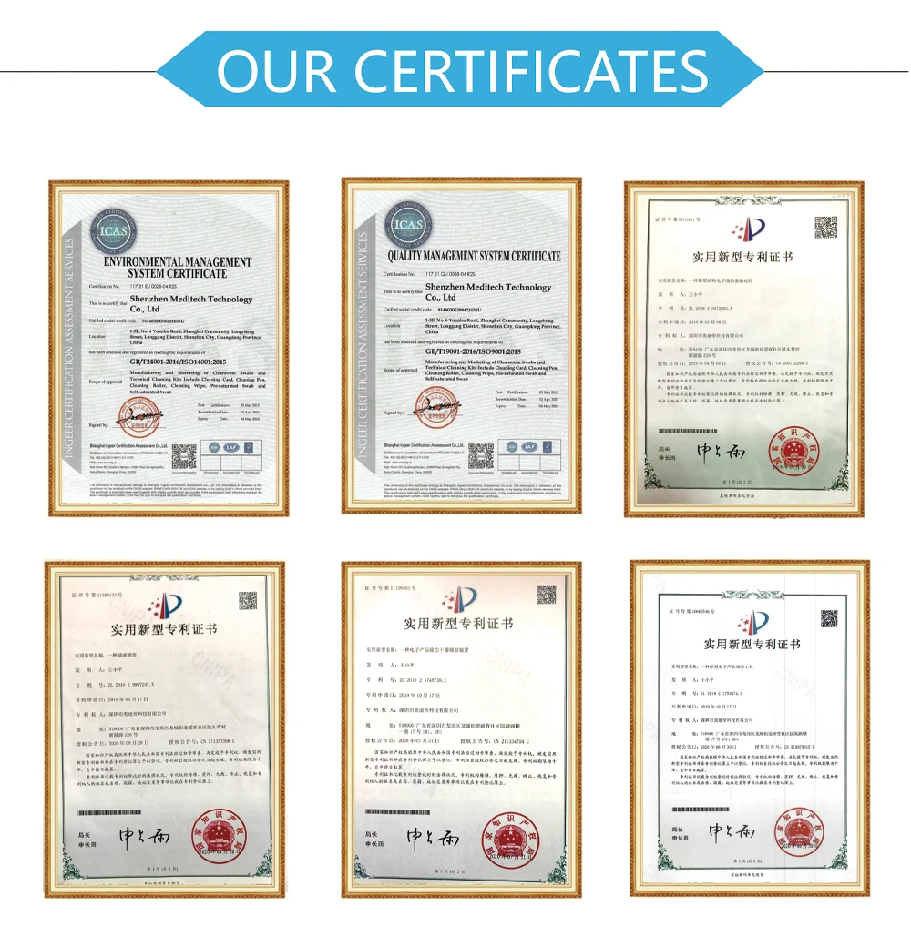OUR CERTIFICATES