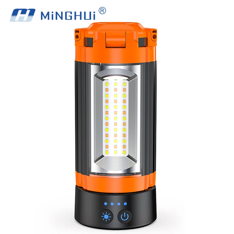 Battery Powered Flashlight Work Light Lantern for Camping Hiking Lamps with USB Output Power Bank