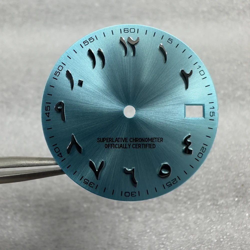 New Product Explosion NH35 Dial 28.5MM No Logo Arabic Numerals Dial For NH36  Movement Watch Accessories Watchmaker Repair Parts