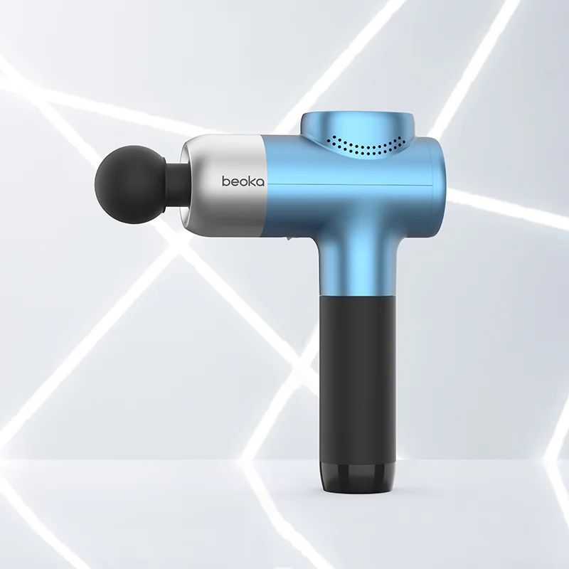 Beoka high powered personal  body massager cheap portable handheld gym fascial massage gun pro with heated function