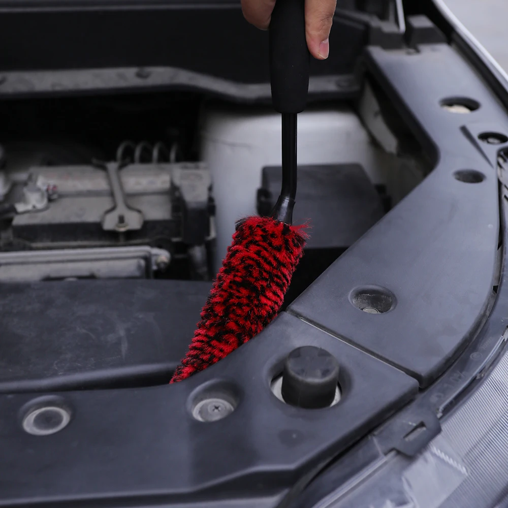 Synthetic Wool Wheel Brush 3pcs Set Soft Bristle Car Cleaning Brush