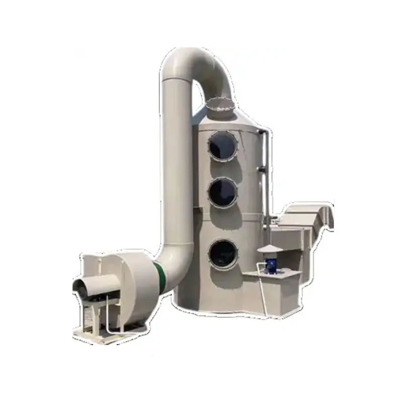 factory outlet gas wet scrubber spray tower air purification equipment use for Removal of harmful gases  chemical plant