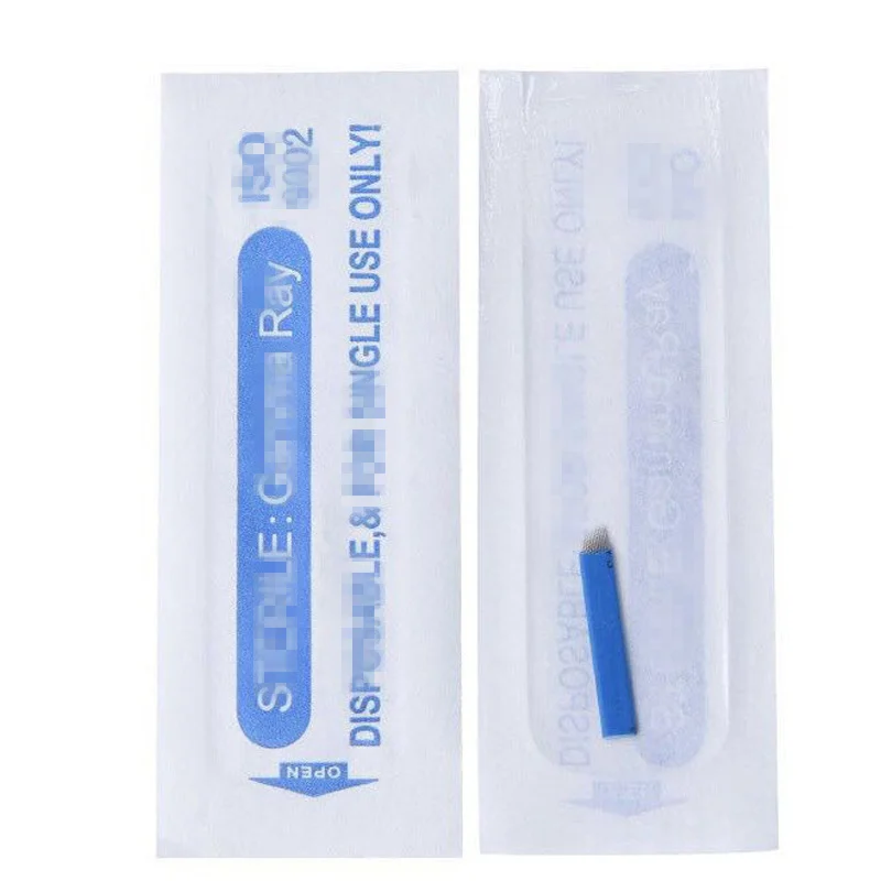 microblading blades tattoo needles 12 13 14 16 17 18 pin u shape Permanent Makeup tattoo accessory supply
