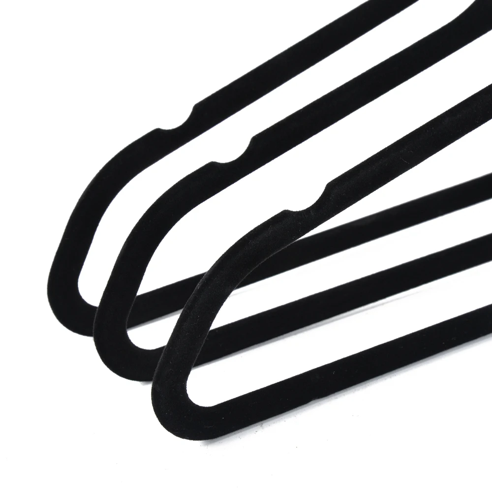 Manufacturer Slim Space Saving Velvet Hanger Non Slip Flocking Velvet Clothes Hanger Wholesale