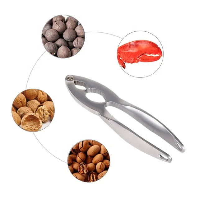luxury kitchen tools walnut cracker nut cracking pecan nut cracker steel lobster/crab crackers household seafood tools