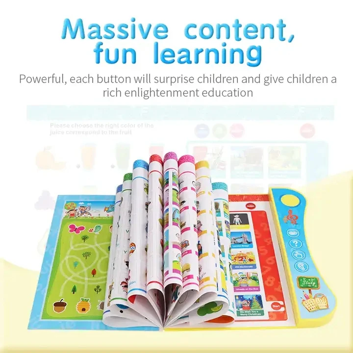 Intelligence Y-Book Early Education Reading E-book Toys  With Pen For Kids Voice Learning  Book Plus Smart Logic Pen
