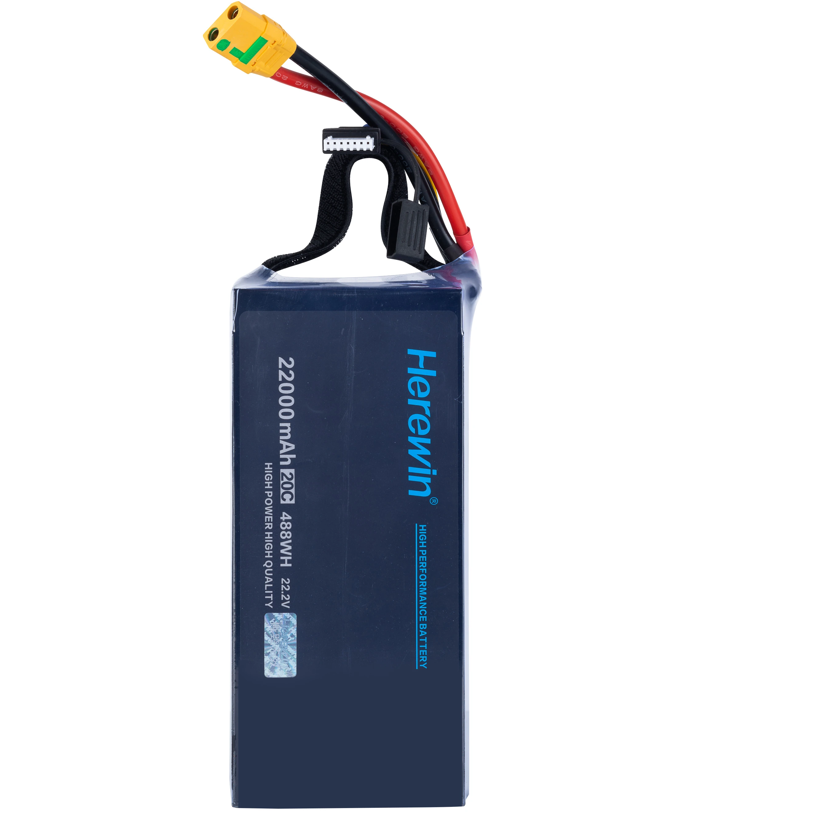 Herewin 6S 20C 25C 22.2V 16000mAh 22000mAh 30000mAh Lipo Battery 6S22AH Smart Drone Battery for spraying agricultural drone