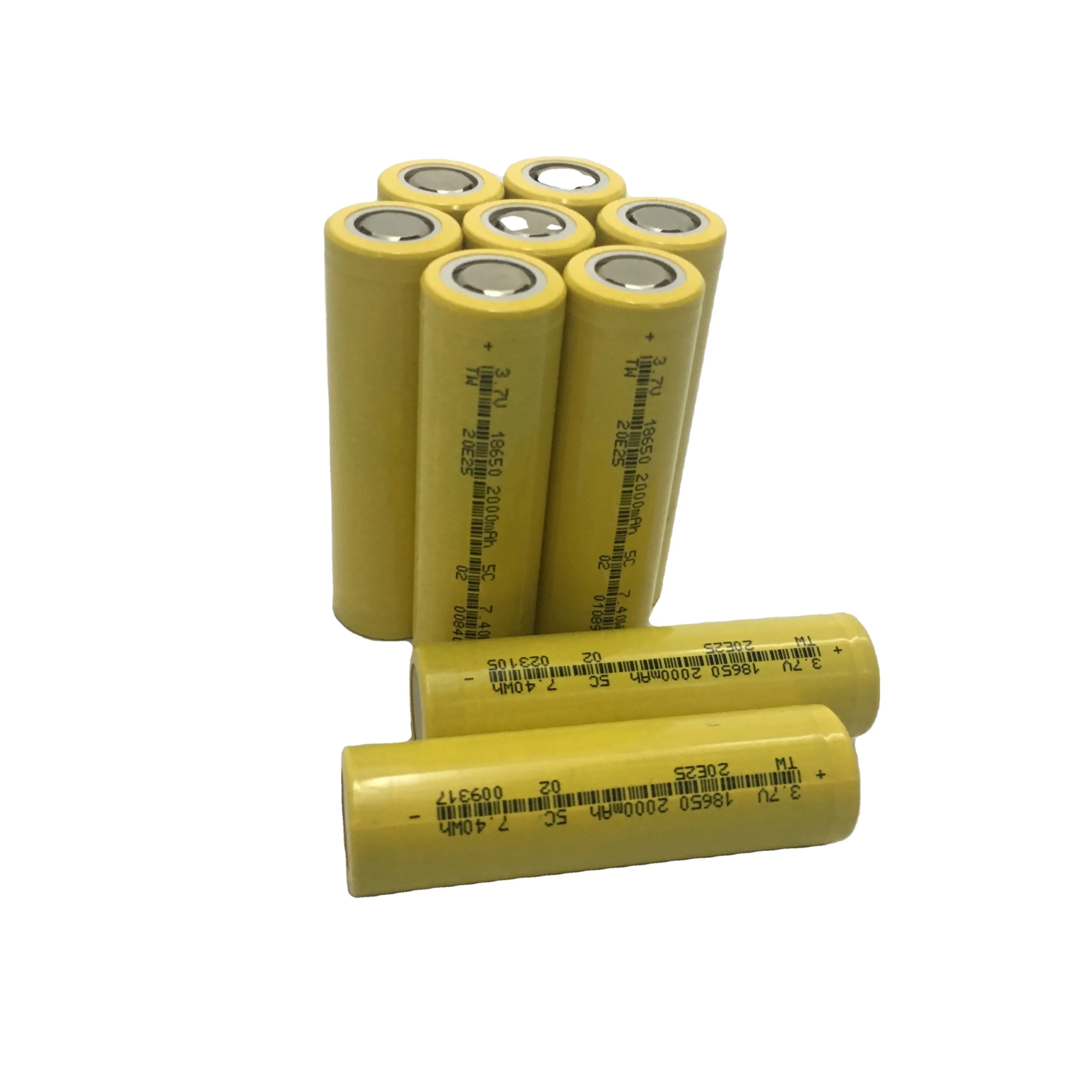 
factory price 3C 5C 10C 18650 3.7v 2000mAh 2500mAh 2600mAh li ion battery 