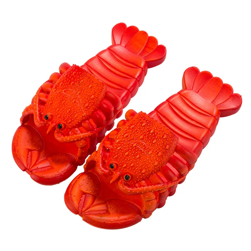 Lobster Beach Slippers Creative Children Slippers Cute Parent-child Slippers