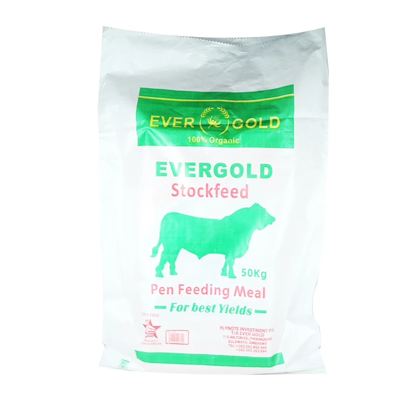 25 50 100kg Flour Bag Custom PP Bags Animal Feed Woven Polypropylene Sack 10kg Plain PP Woven Rice Empty Rice Packing Bag