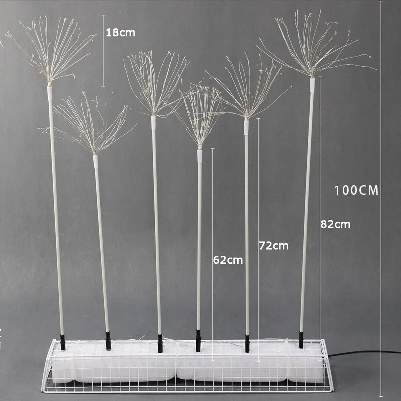 Wedding Props Road Guides Stars Fireworks and Ground Decorations Wedding Halls Copper Wire Lamps Rice Grain Lamps