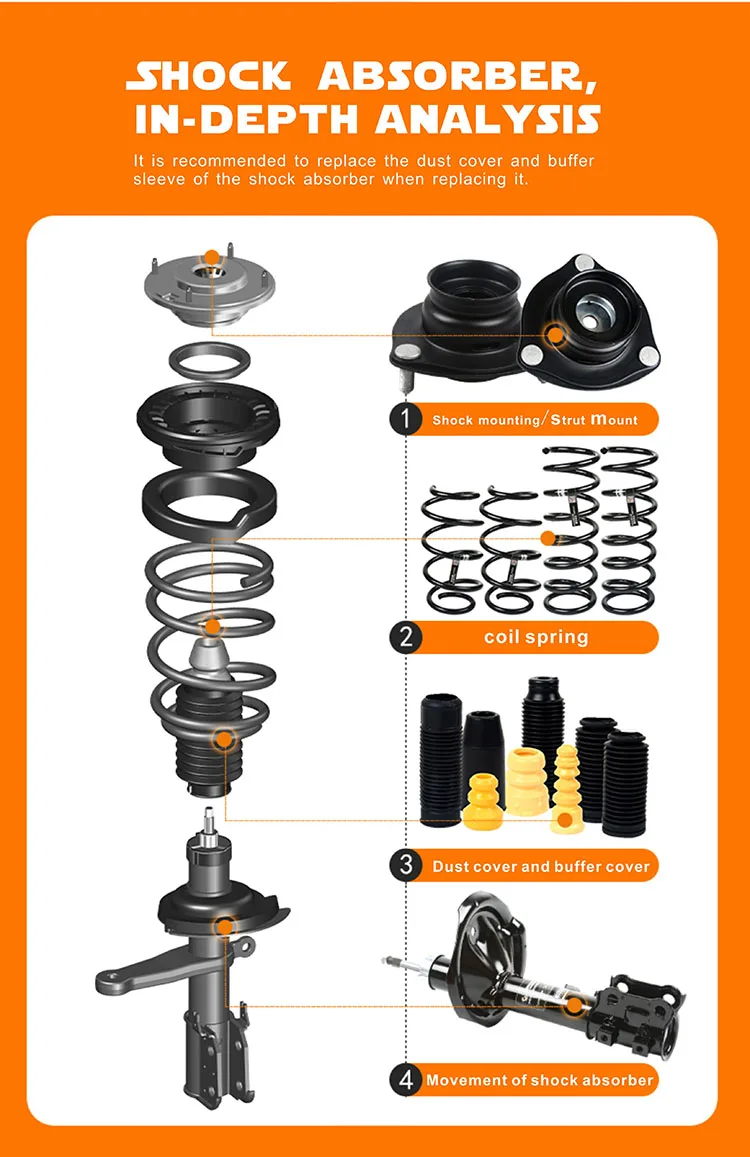 Cheap Price EEP Shock Absorber for Toyota Land Cruiser Prado RZJ120 GRJ120 4WD 341344/344416