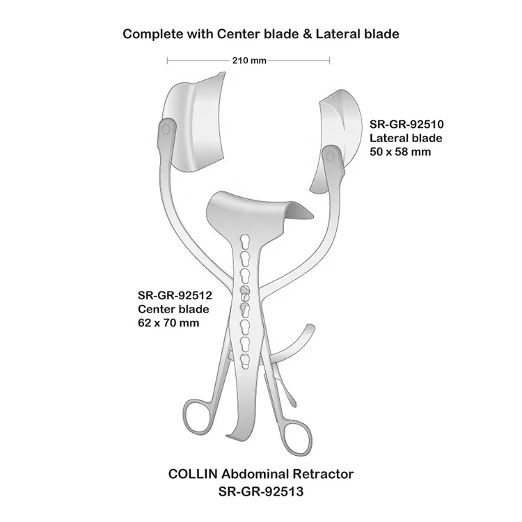 OEM High Recommended Wholesale Price Complete Set COLLIN Abdominal Surgical Retractor
