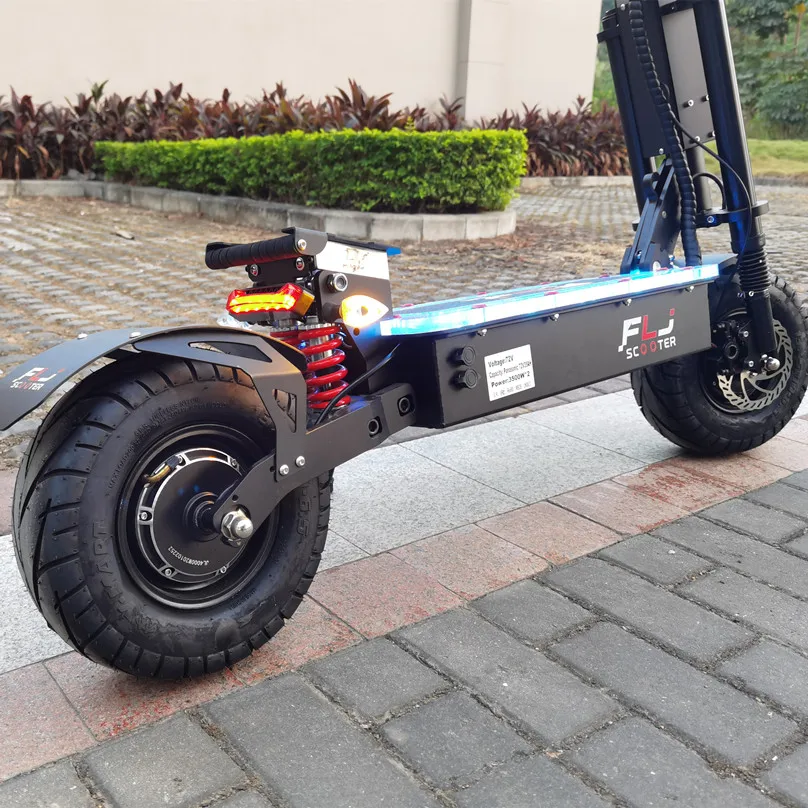 FLJ новый скутер 13 дюймов SK2 60 в 72 8000 вт с акриловой светодиодной подсветкой 2 пары ангельский свет