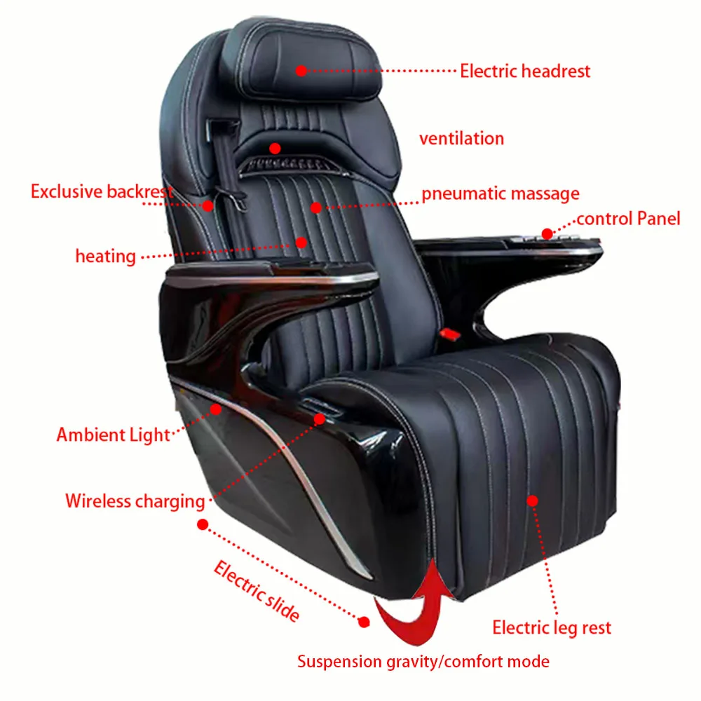Universal Fit MPV Van RV Motorcoach Car Electric Seats for Sprinter Multivan