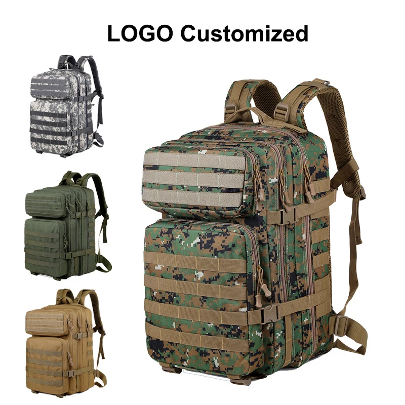 900D Oxford 45L Outdoor Waterproof Rucksack Hiking Camping Hunting Bags Large Capacity Tactical Backpacks