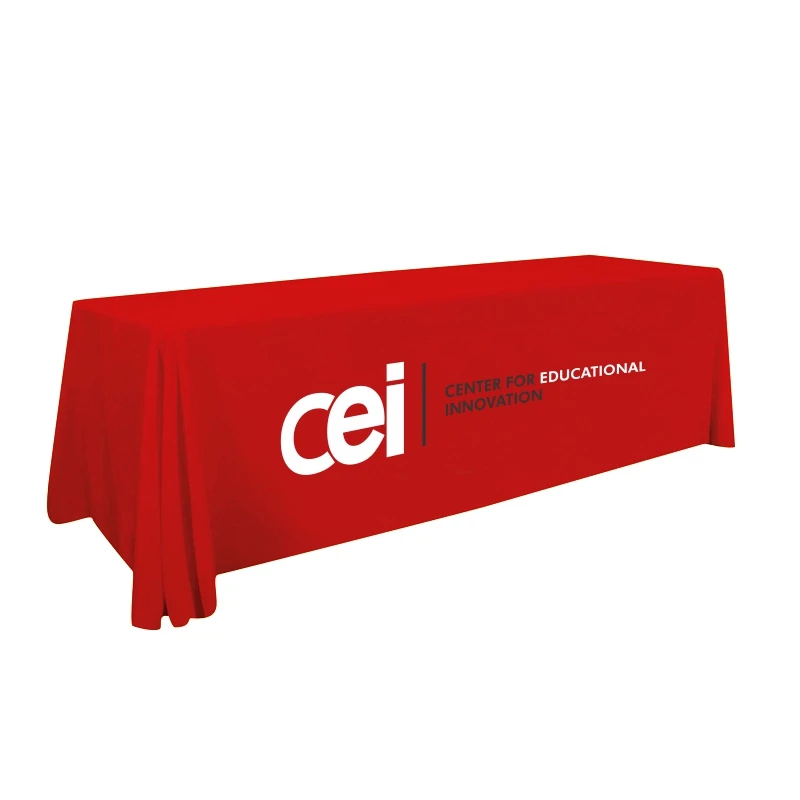 6 футов 8 скатерть из полиэстера с принтом логотипа на заказ