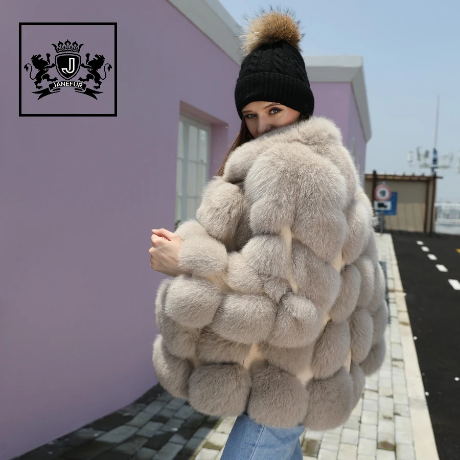 Wholesale High Quality Good Price Real Fox Fur Coat For Women