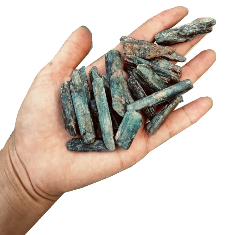 green blue   kyanite blades  tumbled kyanite  pieces