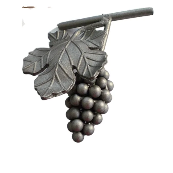 Лидер продаж украшения из кованого железа виноград цветы и листья для ограждения гриль