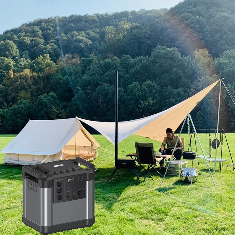 Portable power station solar generator 2000w Lifepo4 portable bank battery for outdoor home camping