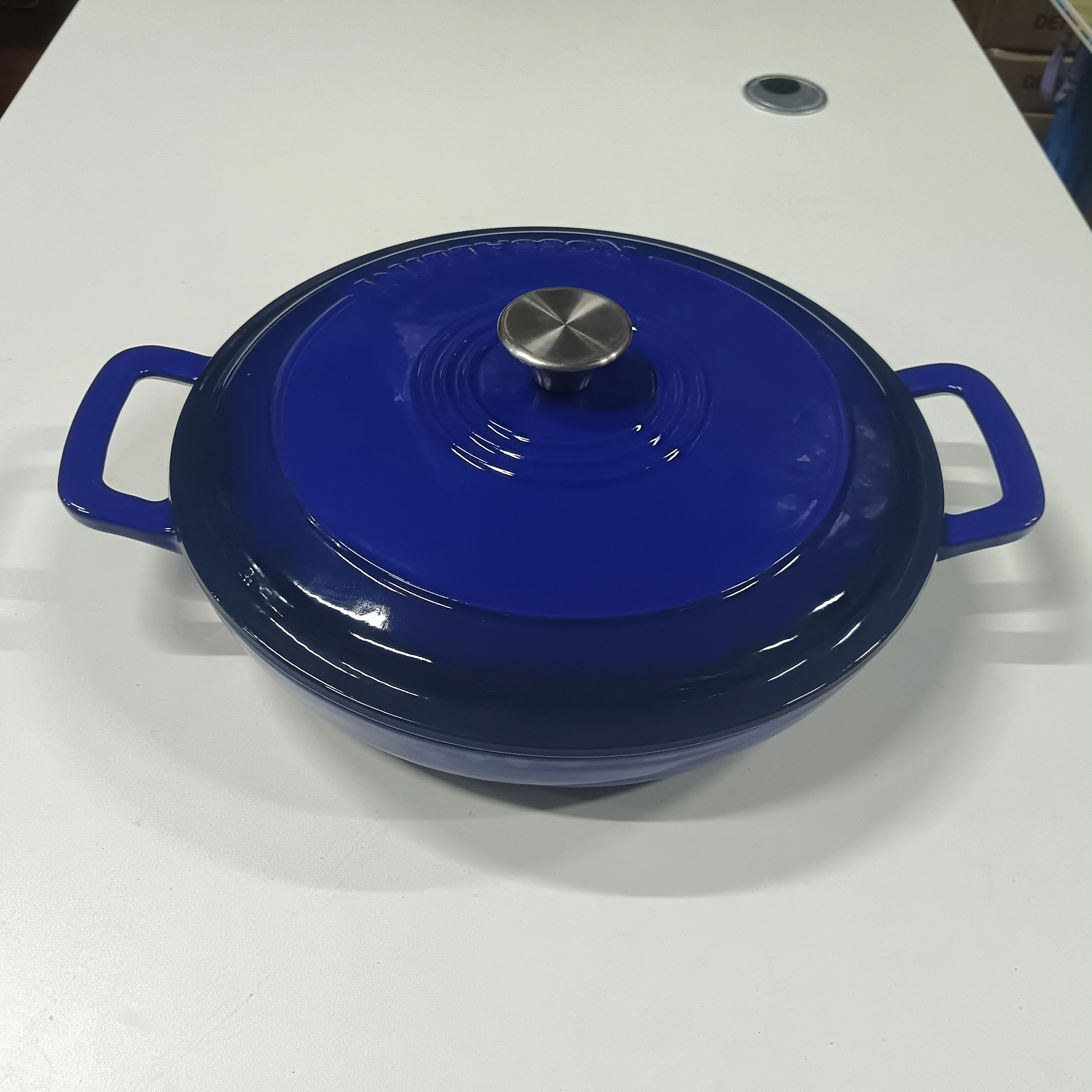 fry pan oven casserole dishes cast iron casserole dish 24 cm diameter cuisine accesoir casserole