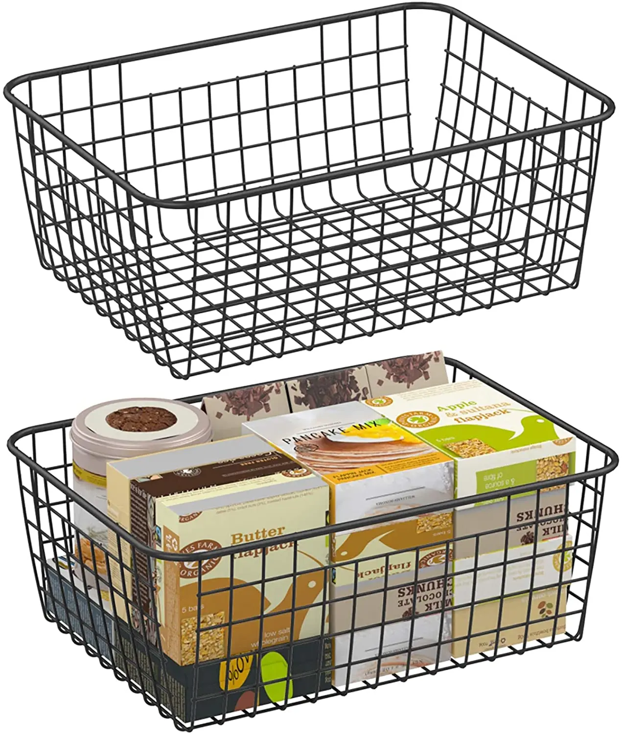 Factory Customized Wire storage basket Metal Wire Basket Storage Mesh Wire Baskets for Storage