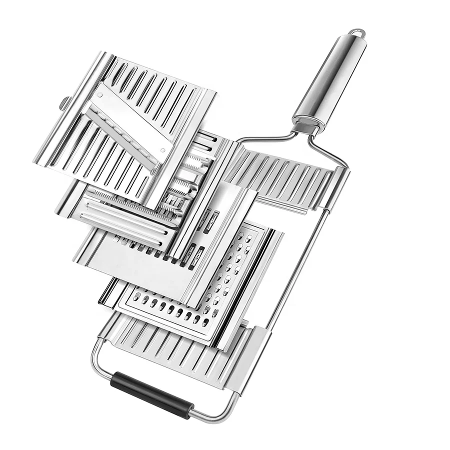 Heavy duty stainless steel multifunctional food grater vegetable cutter for kitchen