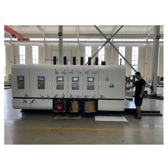 Automatic Feeder Corrugated Board Flexo Two Colors Slotting Rotary Die Cutter Perinter Machine