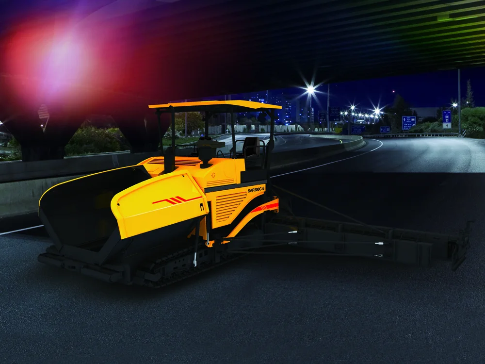 China Famous Brand Crawler Asphalt Paver SAP200C-5 for Sale