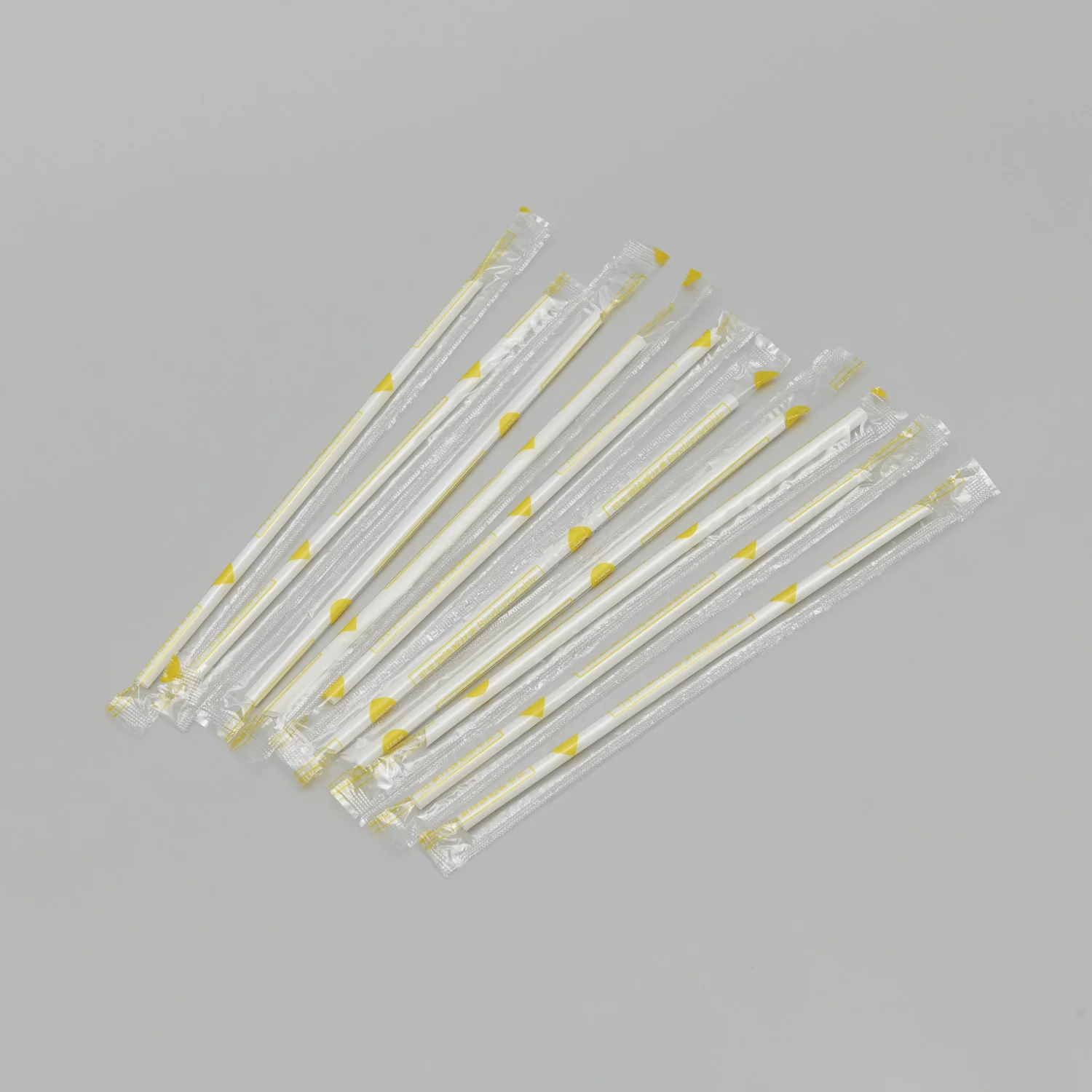 Compostable Biodegradable Tea Straws Individually Wraed PLA Disposable Bio Drinking Straws NO-Plastic PLA Straws