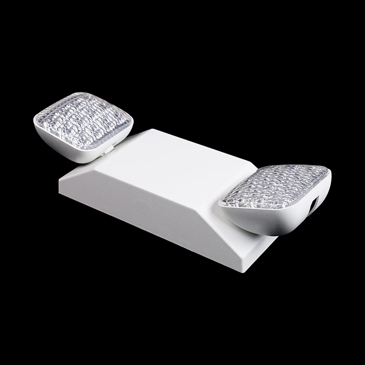 Wholesale Twin Spot 110-240vac  2 Head Lithium Battery Led Emergency Light Exit Twin Spot Size Indoor Emergency Flood Lights