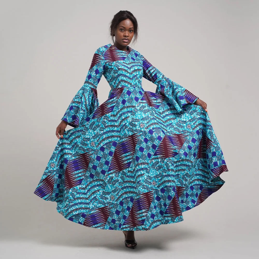  Long Sleeve African Women Dresses