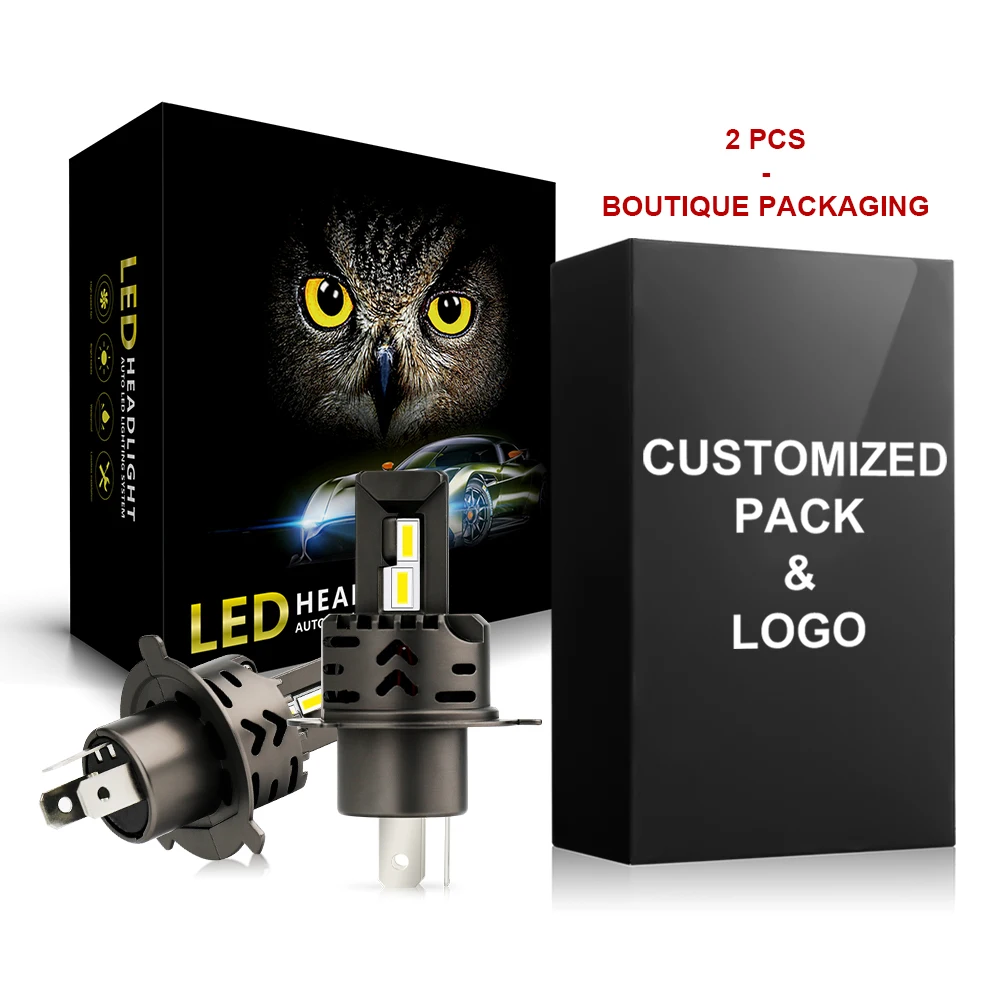 
Cheapest Stocked 55W High Power M3 M4 H11 H13 9006 9007 H7 Led H4 Led Lights Mini Small Car Led Headlight Bulb 