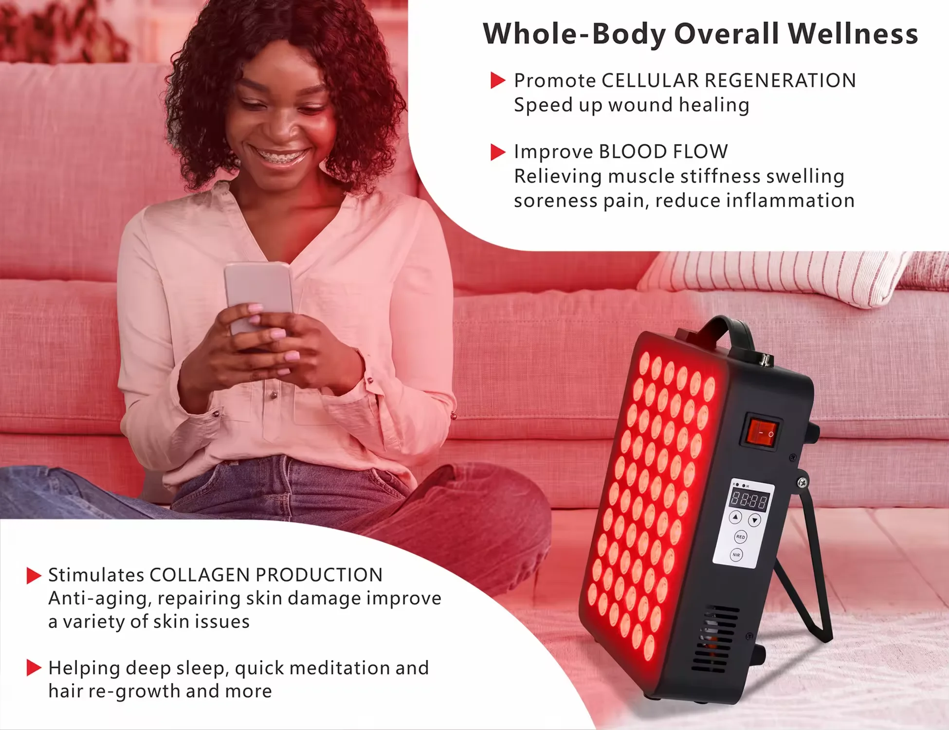 shenzhen factory 300w full body red light therapy panel