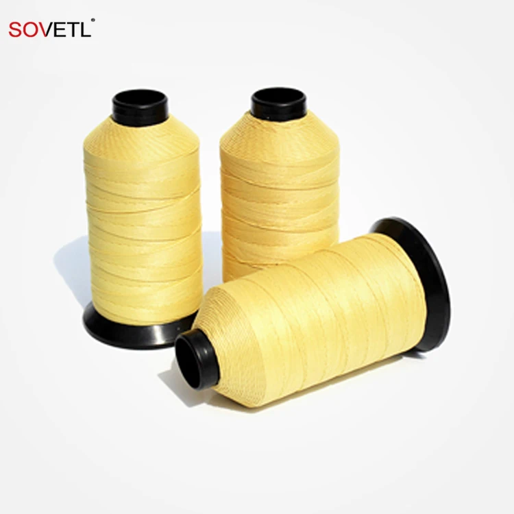 Factory Fireproof Aramid Sewing Thread High Tenacity Kevlars Bonded Thread Flame Retardant Para Aramid Bonded Thread