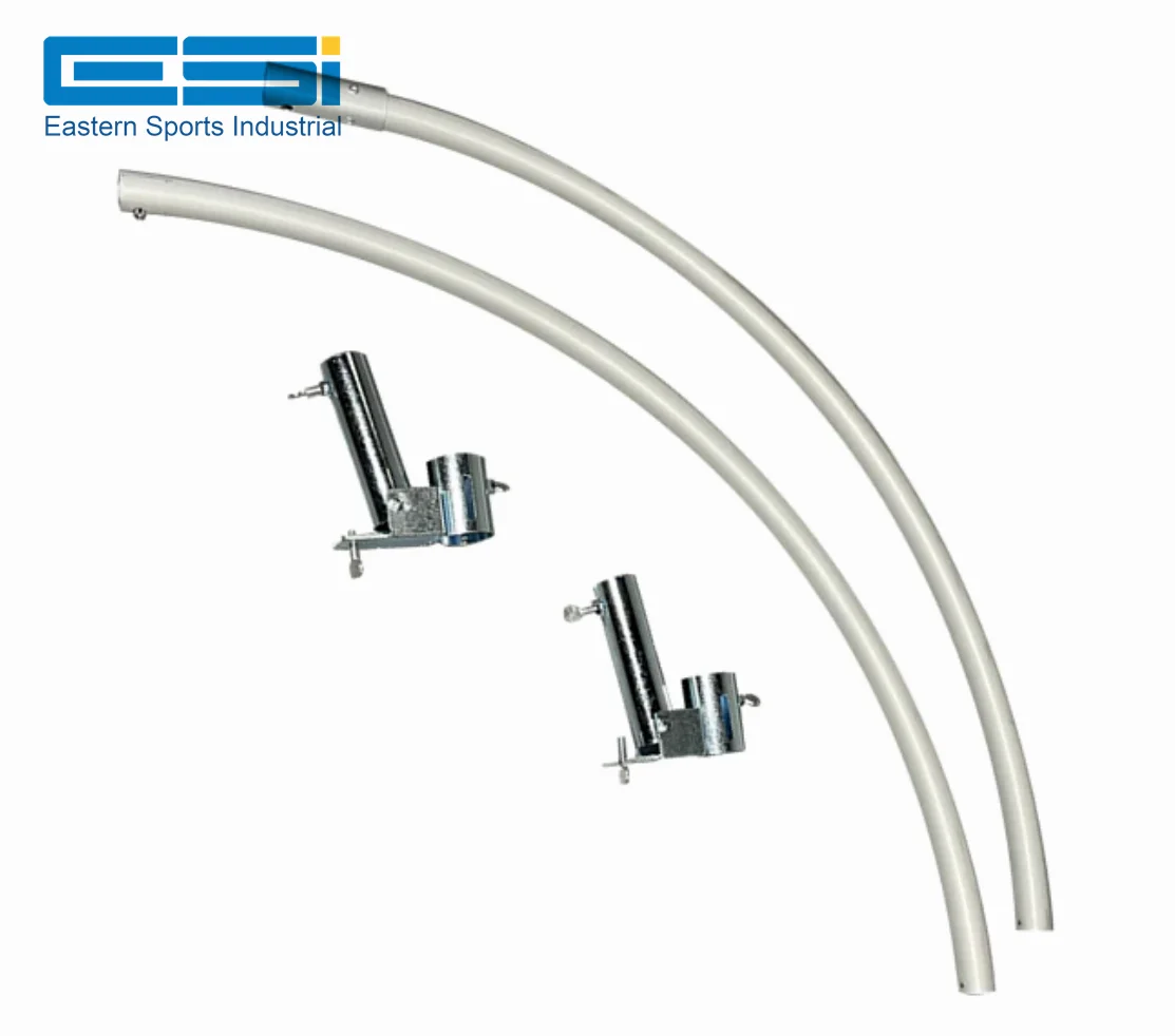 ESI wholesale adjustable pyramid structure wedding and event decorative aluminum  curved pipe and drape