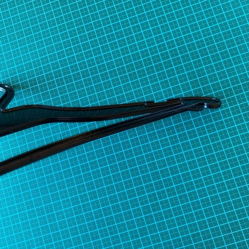 37cm Wholesale Black Custom Cheap Clothes Plastic Hanger Laundry Hanger Clothing Hanger