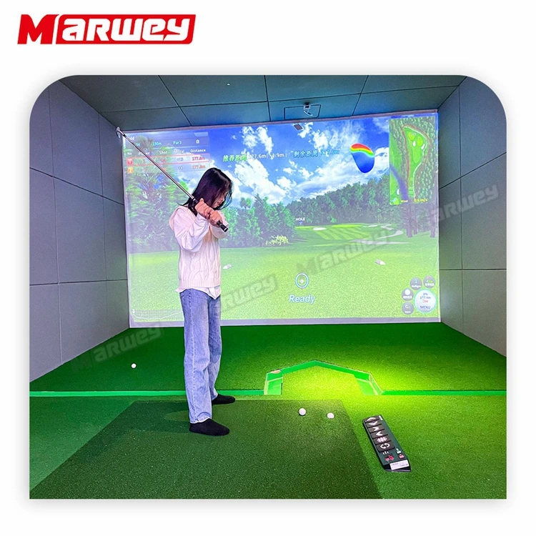 Прямые продажи с фабрики симулятор гольфа умный экран интерактивный проекционный коммерческий игры в гольф помещении