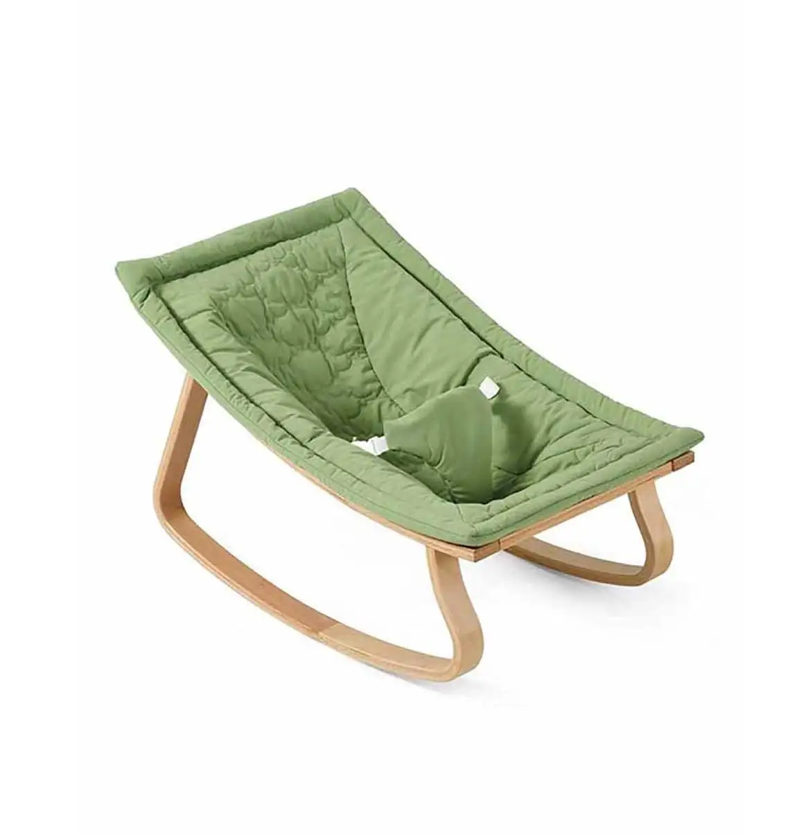 2021 New Childhood Wooden Rocking Chair Small Cradle Bed for Baby Balance Rocker Chair Wood Baby Bouncer Bedroom Furniture