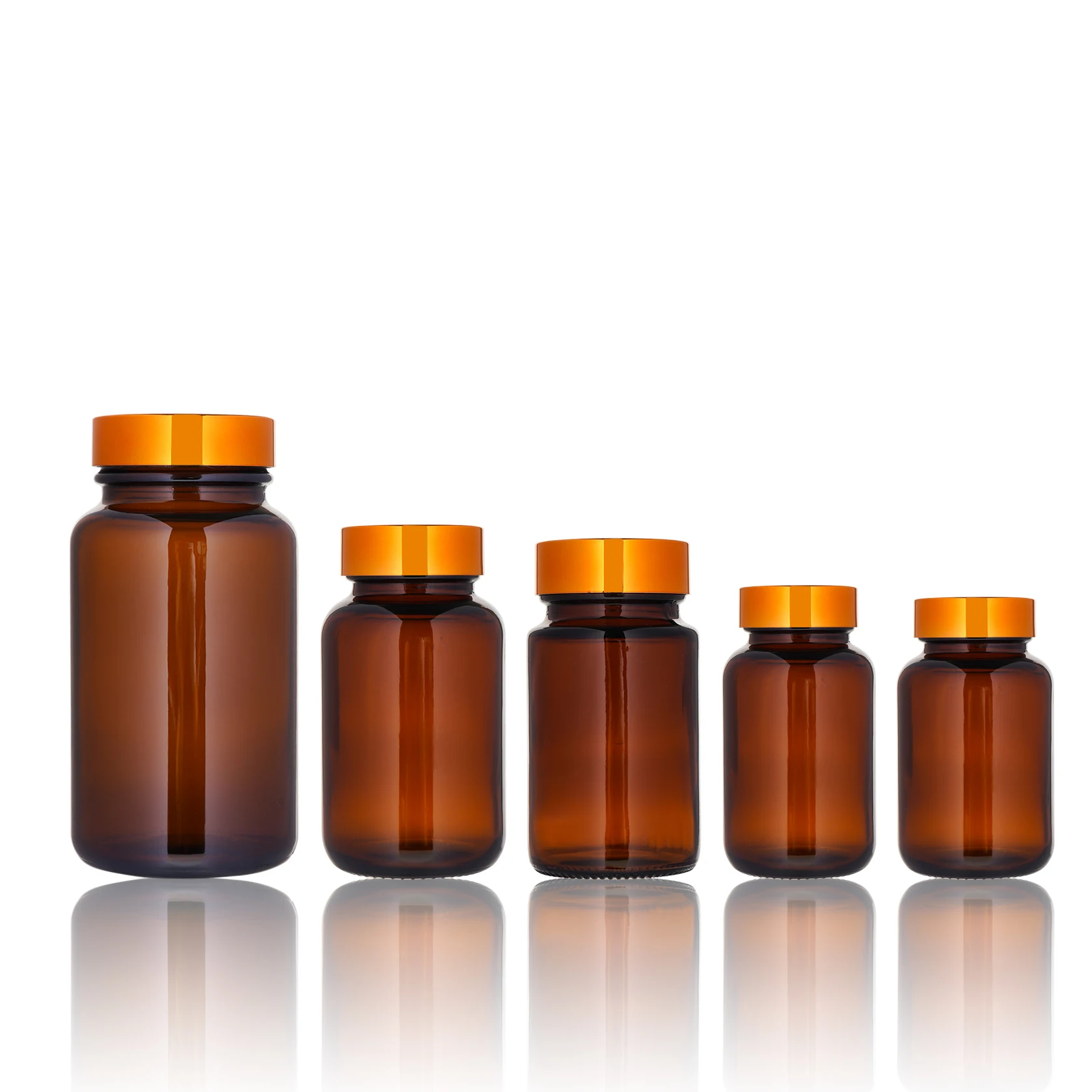 Китай производитель стеклянных бутылок матового цвета крышка янтарного витамина стеклянная бутылка Емкость для лекарств