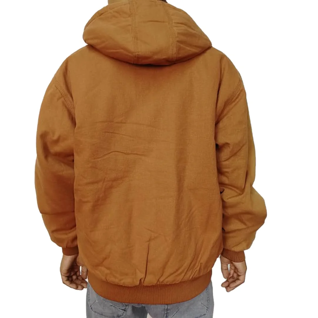 OEM ODM Hot Sale Heavy Duty 12oz Duck Canvas Fabric Men Heavy Insulated Jacket Work Canvas Jacket