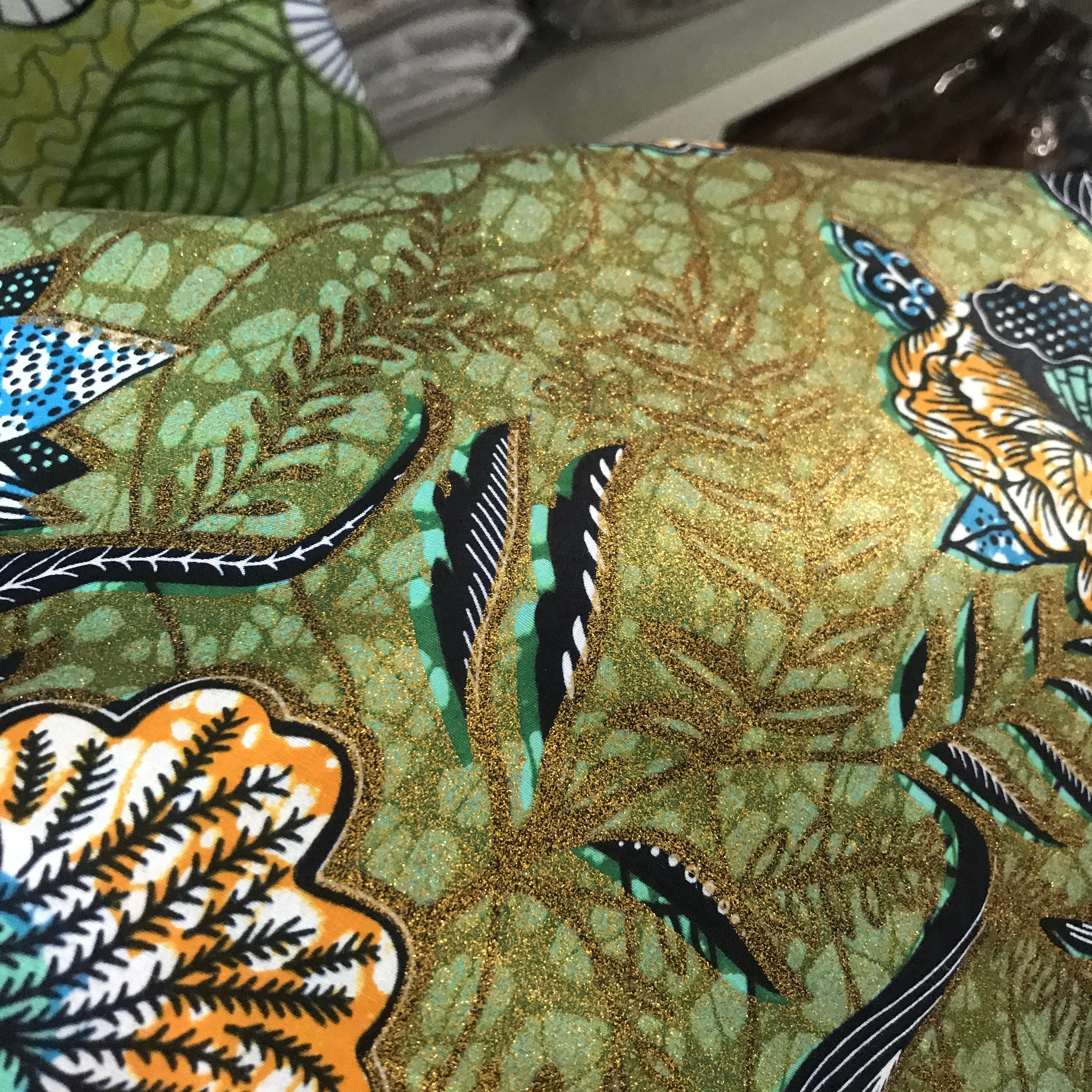 Hot Sell 100% Cotton Super Gold Wax Prints Golden African Ankara Fabrics