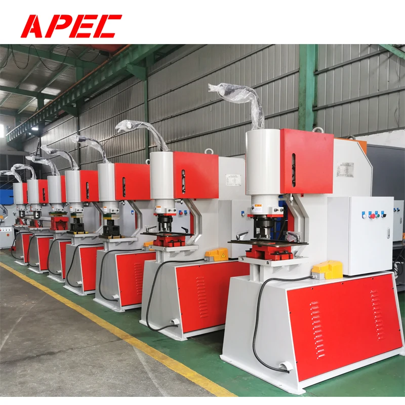 Steel puncher metal plate punch hole hydraulic press punching machine