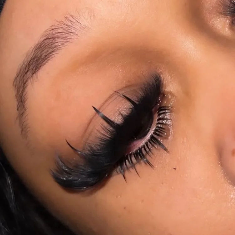 Dark Black 0.07 J Curl Bottom Lash Extensions Super Soft Mink Bottom Lashes J Curl 5-6-7mm Volume Lash Extensions