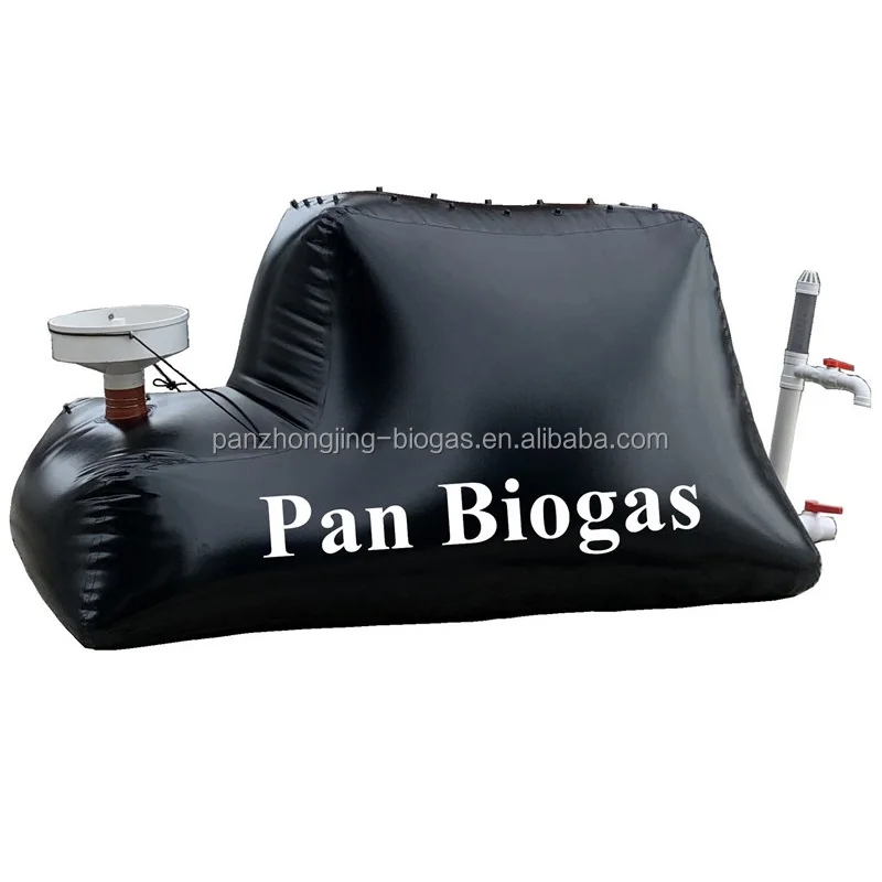 2021 Latest Patent small size household portable mini home biogas plant biogas bio digester 3m3 tank bag balloon