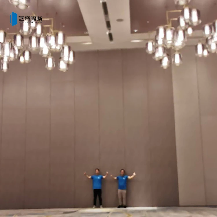 Hotel Decorative Mobile Soundproof Partition Movable Wall Exhibition Banquet Hall Folding Movable Partition Sliding Wall
