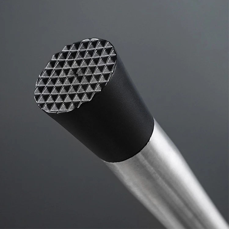 Custom Logo 8 Inch 304 Stainless Steel Muddler Home Bar Tools Cookware Set Professional Bartender Ice Crusher Cocktail Muddler